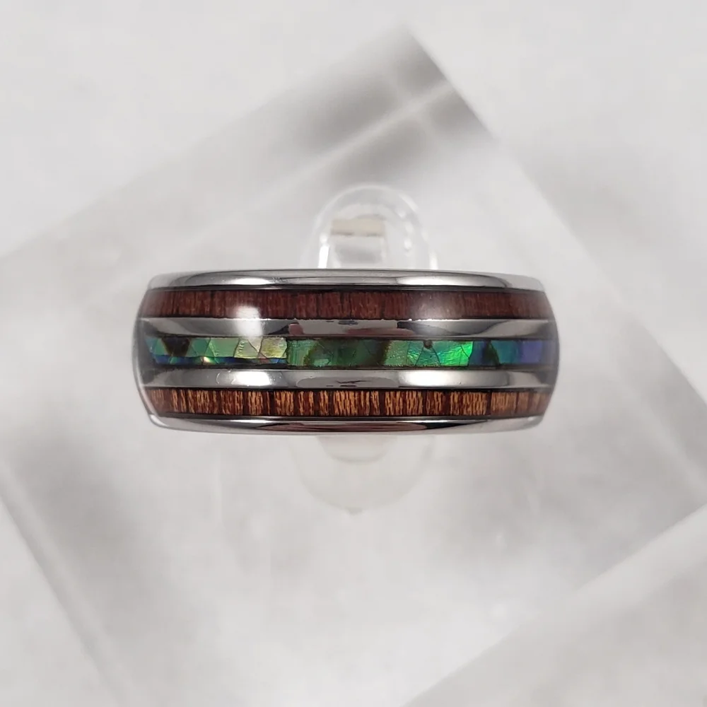 HOST PICK!!! ✨ Wood and Abalone Inlay Band - Picture 3 of 9
